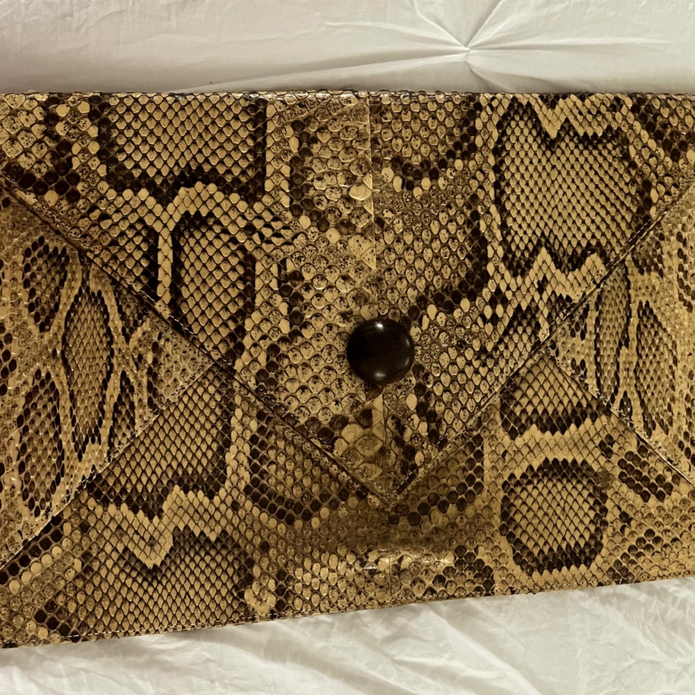 Vintage Yves Saint Laurent Snakeskin Clutch